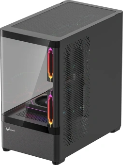 Корпус Formula Crystal U1M Cosmic черный без БП mATX 1xUSB3.0 audio bott PSU - купить недорого с доставкой в интернет-магазине