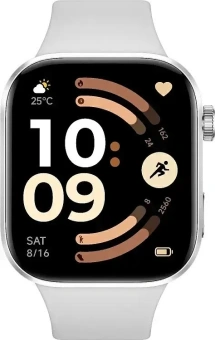 Смарт-часы Xiaomi Redmi Watch 6 2.07" AMOLED корп.серебристый рем.серый разм.брасл.:135-205мм (BHR08CUGL) - купить недорого с доставкой в интернет-магазине
