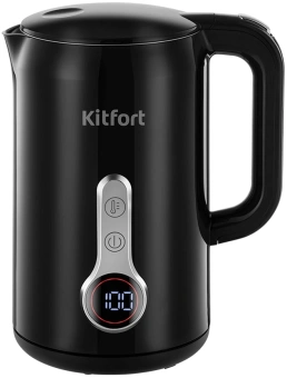 Чайник электрический Kitfort КТ-6701 1.7л. 2200Вт черный корпус: пластик - купить недорого с доставкой в интернет-магазине