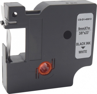 Картридж ленточный Cactus CS-D1-40913 40913 черный на белом 9x7 для Dymo LM 160, 210D, 280, PnP, 420P, 500 TS; Rhino Pro 6000, 5200, 4200 - купить недорого с доставкой в интернет-магазине