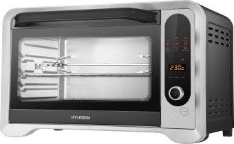 Мини-печь Hyundai MIO-HY104 35л. 1600Вт черный/серебристый - купить недорого с доставкой в интернет-магазине