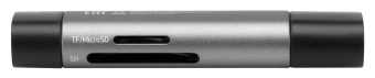 Устройство чтения карт памяти USB 2.0/Type C Digma CR-CU2520-G серый - купить недорого с доставкой в интернет-магазине