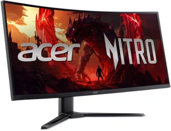 Монитор Acer 34" Nitro XZ340CURX2bmiipphx черный VA LED 1ms 21:9 HDMI M/M матовая HAS Piv 350cd 178гр/178гр 3440x1440 200Hz FreeSync Premium DP WQ 7.09кг - купить недорого с доставкой в интернет-магазине