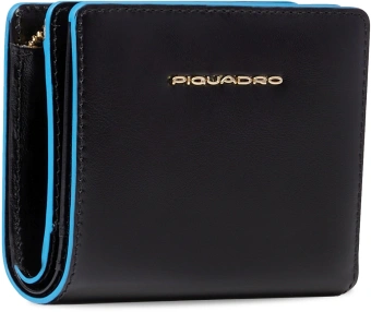 Кошелек женский Piquadro Blue Square PD6660B2R/N черный натур.кожа - купить недорого с доставкой в интернет-магазине