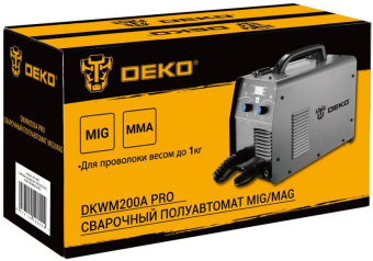 Сварочный полуавтомат Deko DKWM200A MIG-MAG/ММА 5.6кВт - купить недорого с доставкой в интернет-магазине