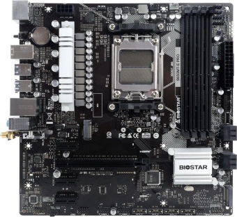 Материнская плата Biostar B650MT-E Pro SocketAM5 AMD B650 4xDDR5 mATX AC`97 8ch(7.1) 2.5Gg RAID+HDMI+DP - купить недорого с доставкой в интернет-магазине