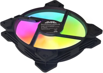 Вентилятор GMNG GG-CF120FRGB1-PWMBK RGB 120x120x25mm черный 4-pin 20-28dB 126gr Ret - купить недорого с доставкой в интернет-магазине
