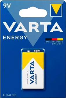Батарея Varta Energy 6LR61 BL1 Alkaline 9V (1шт) блистер - купить недорого с доставкой в интернет-магазине