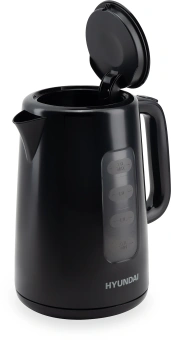 Чайник электрический Hyundai HYK-P2501 2.5л. 2200Вт черный корпус: пластик - купить недорого с доставкой в интернет-магазине