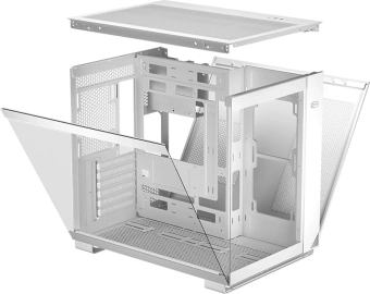 Корпус PcCooler C3T500 белый без БП ATX 9x120mm 5x140mm 2xUSB3.0 audio bott PSU - купить недорого с доставкой в интернет-магазине