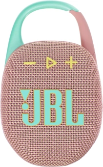 Колонка порт. JBL Clip 5 розовый 7W Mono BT 10м 1400mAh - купить недорого с доставкой в интернет-магазине