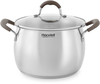 Кастрюля Rondell Konzept RDS-1230 6л. d=22см (с крышкой) стальной - купить недорого с доставкой в интернет-магазине
