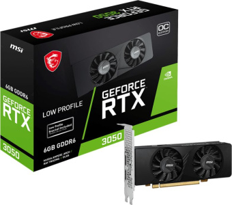 Видеокарта MSI PCI-E 4.0 RTX 3050 LP 6G OC NVIDIA GeForce RTX 3050 6Gb 96bit GDDR6 1492/14000 HDMIx2 DPx1 HDCP Ret low profile - цена, купить или заказать с доставкой в интернет-магазине Видеокарта MSI PCI-E 4.0 RTX 3050 LP 6G OC NVIDIA GeForce RTX 3050 6Gb 96bit GDDR6 1492/14000 HDMIx2 DPx1 HDCP Ret low profile - купить недорого с доставкой в интернет-магазине
