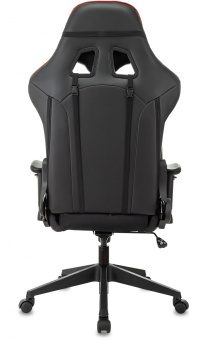 Кресло игровое Zombie VIKING 4 AERO черный/красный ткань/эко.кожа с подголов. крестов. пластик - купить недорого с доставкой в интернет-магазине