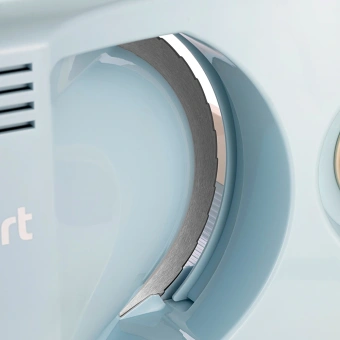 Ломтерезка Kitfort КТ-6268 150Вт (нарезка до 15мм) голубой/белый - купить недорого с доставкой в интернет-магазине