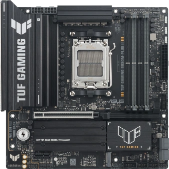 Материнская плата Asus TUF GAMING B850M-PLUS II Socket AM5 AMD B850 4xDDR5 mATX AC`97 8ch(7.1) 2.5Gg RAID+HDMI+DP - купить недорого с доставкой в интернет-магазине