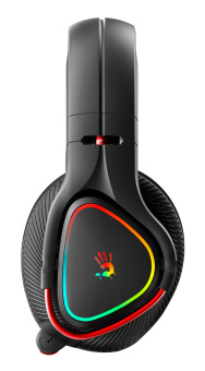 Наушники с микрофоном A4Tech Bloody MR710 черный BT оголовье (MR710 BLACK) - купить недорого с доставкой в интернет-магазине