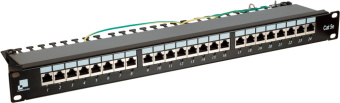 Патч-панель Lanmaster LAN-PPI24S5E 19" 1U 24xRJ45 кат.5e STP - купить недорого с доставкой в интернет-магазине