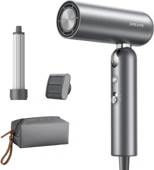 Фен Dreame Pocket High-speed 1300Вт серебристый (AHD51 SPACE GRAY) - купить недорого с доставкой в интернет-магазине