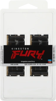 Память DDR5 2x32GB 5600MHz Kingston KF556S40IBK2-64 Fury Impact RTL PC5-44800 CL40 SO-DIMM 262-pin 1.1В dual rank Ret - купить недорого с доставкой в интернет-магазине