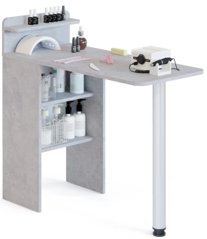Стол для компьютера Сокол СП-19 складн. столешница ЛДСП бетон каркас хром (00-00015992) - купить недорого с доставкой в интернет-магазине