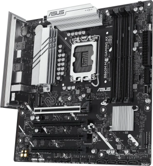 Материнская плата Asus B860M MAX GAMING AX Soc-1851 Intel B860 4xDDR5 mATX AC`97 8ch(7.1) 2.5Gg RAID+DP - купить недорого с доставкой в интернет-магазине
