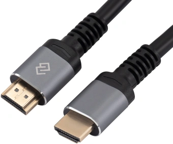 Кабель аудио-видео Digma D-HDMI-V2.0-1.5M HDMI (m)/HDMI (m) 1.5м. позолоч.конт. черный - купить недорого с доставкой в интернет-магазине