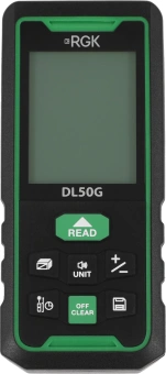 Лазерный дальномер RGK DL50G 2кл.лаз. 535нм цв.луч. зеленый (778176) - купить недорого с доставкой в интернет-магазине