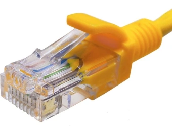 Патч-корд Suprlan 10-0161 UTP RJ-45 вил.-вилка RJ-45 кат.5E 0.5м желтый LSZH 0.483AWG - купить недорого с доставкой в интернет-магазине