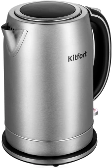 Чайник электрический Kitfort КТ-6175 1.7л. 2200Вт серебристый/черный корпус: металл/пластик - цена, купить или заказать с доставкой в интернет-магазине Чайник электрический Kitfort КТ-6175 1.7л. 2200Вт серебристый/черный корпус: металл/пластик - купить недорого с доставкой в интернет-магазине