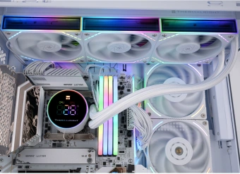 Система водяного охлаждения Thermalright Frozen Magic 360 Digital V2 ARGB Soc-AM5/AM4/1200/1700/1851 белый 4-pin 28.2dB Al LCD Ret (F-MAGIC-360-DIGITAL-WH-ARGB-V2) - купить недорого с доставкой в интернет-магазине