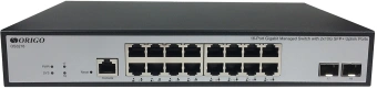 Коммутатор Origo OS3218 OS3218/A1A 16x1Гбит/с 2SFP+ управляемый - купить недорого с доставкой в интернет-магазине