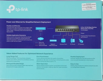 Коммутатор TP-Link TL-SF1008LP (L2) 8x100Мбит/с 4PoE 41W неуправляемый - купить недорого с доставкой в интернет-магазине