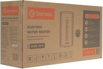 Водонагреватель Thermex Dion 50 V 2.5кВт 50л электрический настенный/белый - купить недорого с доставкой в интернет-магазине