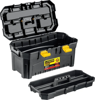 Ящик для инструментов Stayer Master 38016-22 54л 1отд. черный - купить недорого с доставкой в интернет-магазине