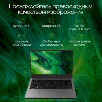 Ноутбук Digma Pro Fortis Core i3 1005G1 8Gb SSD512Gb Intel UHD Graphics 14.1" IPS FHD (1920x1080) Windows 11 Pro grey WiFi BT Cam 4000mAh (DN14P3-8DXW01) - купить недорого с доставкой в интернет-магазине