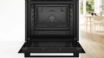 Духовой шкаф Электрический Bosch HBA514BB3 черный - купить недорого с доставкой в интернет-магазине