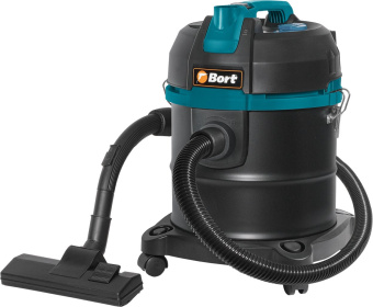 Строительный пылесос Bort BSS-1220 1200Вт (уборка: сухая/влажная) черный - купить недорого с доставкой в интернет-магазине