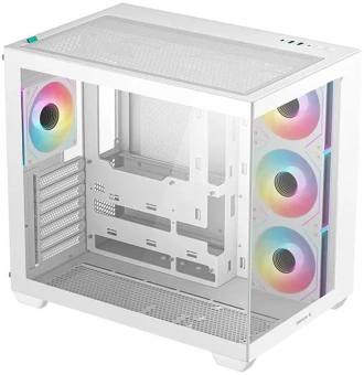 Корпус Deepcool CG530 4F белый без БП ATX 6x120mm 4x140mm 1xUSB3.0 audio bott PSU - купить недорого с доставкой в интернет-магазине