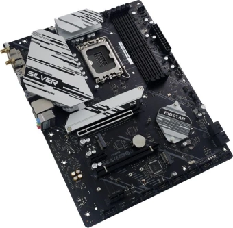 Материнская плата Biostar B760A-Silver  Soc-1700 Intel B760 4xDDR5 ATX AC`97 8ch(7.1) 2.5Gg RAID+VGA+HDMI+DP - купить недорого с доставкой в интернет-магазине
