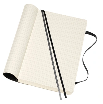 Блокнот Moleskine CLASSIC SOFT EXPENDED QP617EXP Large 130х210мм 400стр. клетка мягкая обложка черный - купить недорого с доставкой в интернет-магазине