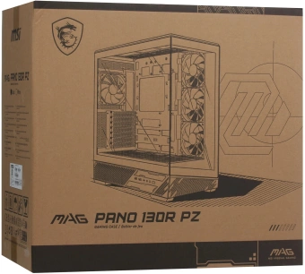 Корпус MSI MAG Pano 130R PZ черный без БП ATX 6x120mm 2x140mm 2xUSB3.0 audio AirDuct bott PSU - купить недорого с доставкой в интернет-магазине