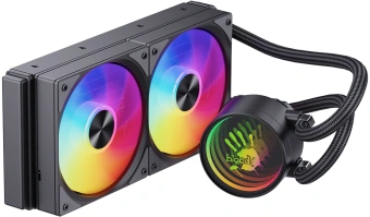 Система водяного охлаждения Bloody LC-10 ARGB Soc-AM5/AM4/1200/1700/1851 черный 4-pin 20-35dB Al+Cu 260W Ret (LC-10-ARGB240-BK) - купить недорого с доставкой в интернет-магазине