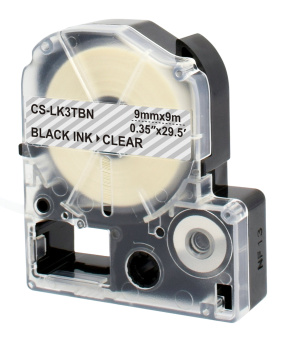 Картридж ленточный Cactus CS-LK3TBN LK-3TBN черный на прозрачном 9x9 для Epson LW300/LW400/LW700/LW600P/LW1000P/K400/Z700/Z900 - купить недорого с доставкой в интернет-магазине