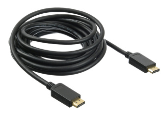 Кабель аудио-видео Buro v 1.2 DisplayPort (m)/DisplayPort (m) 5м. позолоч.конт. черный (BHP DPP_1.2-5) - купить недорого с доставкой в интернет-магазине