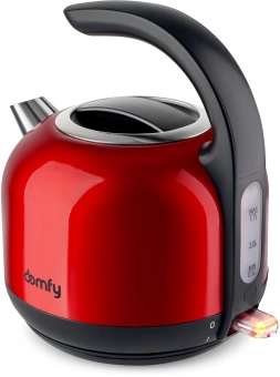 Чайник электрический Domfy DSC-EK506 1.7л. 2200Вт красный/черный корпус: металл/пластик - купить недорого с доставкой в интернет-магазине