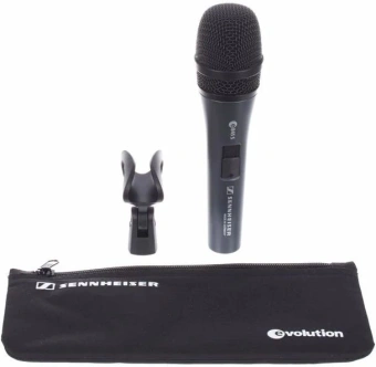 Микрофон проводной Sennheiser E 845-S серый/черный - купить недорого с доставкой в интернет-магазине