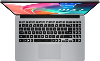 Ноутбук MSI Modern 15 F13MG-253RU Core i7 1355U 16Gb SSD512Gb Intel Iris Xe graphics 15.6" IPS FHD (1920x1080) Windows 11 Professional silver WiFi BT Cam (9S7-15S122-253) - купить недорого с доставкой в интернет-магазине