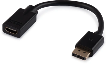 Переходник Buro DisplayPort (m)/HDMI (f) черный (BU-HDMI(F)-DP(M)) - купить недорого с доставкой в интернет-магазине