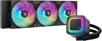 Система водяного охлаждения Deepcool LE360 V2 ARGB Soc-AM5/AM4/1200/1700/1851 черный 4-pin 19-31.6dB Al 250W 1632gr Ret (R-LE360-BKAMMC-G-2) - купить недорого с доставкой в интернет-магазине